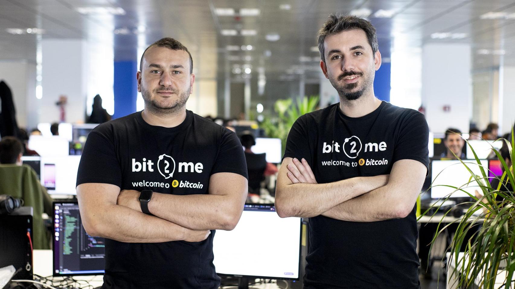Leif Ferreira, cofundador y CEO, y Andrei Manuel, cofundador y COO de Bit2Me.