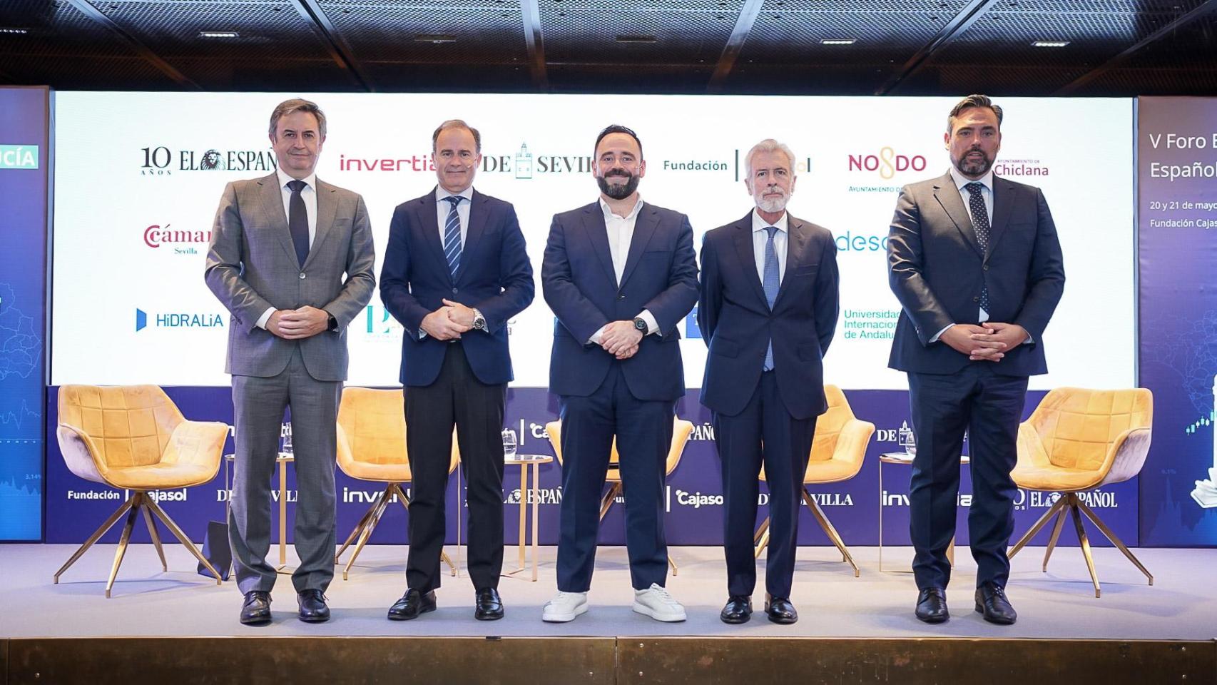 Rafael Sánchez Durán, Manuel Larrasa, Eduardo Ortega Socorro, Vicente Cortés Galeano y Antonio Aguilar.