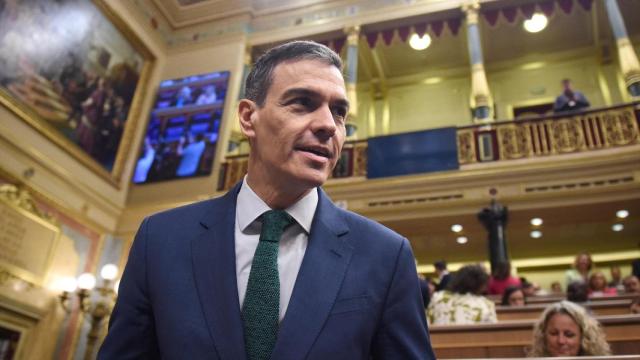Pedro Sánchez, en el Congreso. Fernando Sánchez / Europa Press