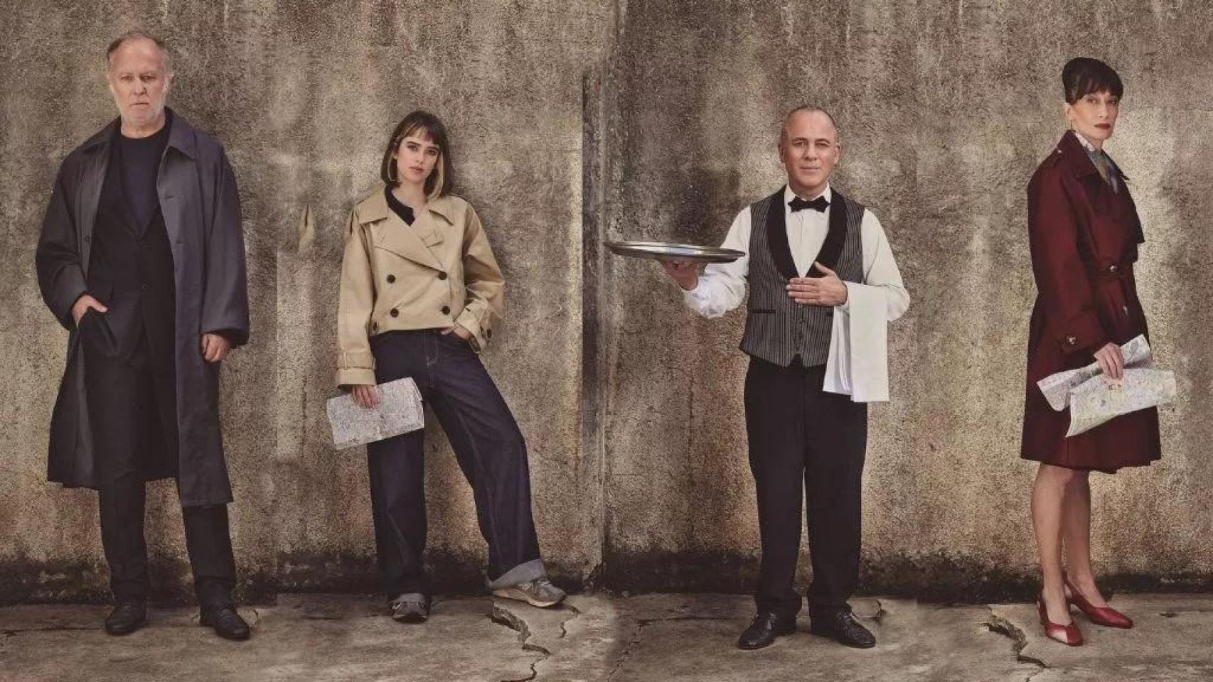 De izquierda a derecha, Javier Gutiérrez, Alba Planas, Luis Bermejo y Natalia Hernández. Foto: Javier Mantrana