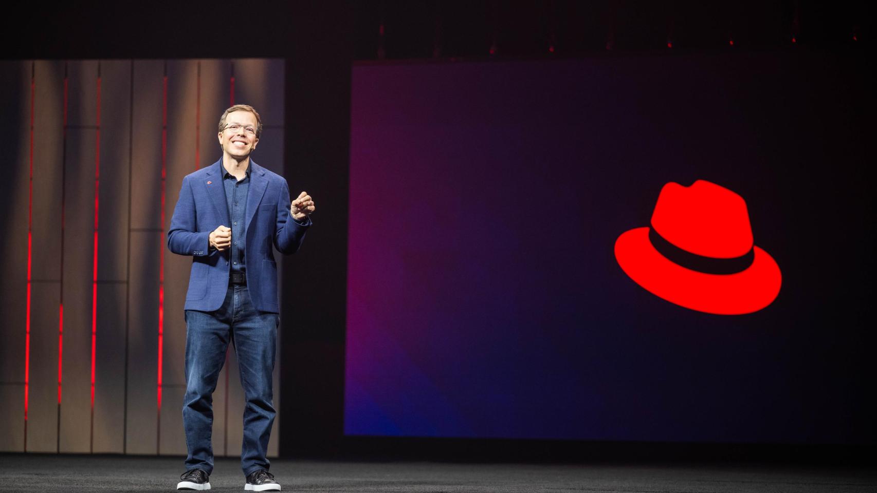 Matt Hicks, CEO de Red Hat, durante el Summit de esta semana.
