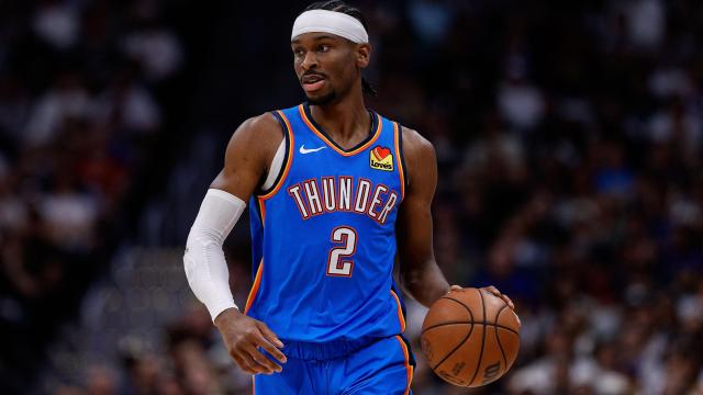 El base canadiense de Oklahoma City Thunder y MVP de la temporada, Shai Gilgeous-Alexander.