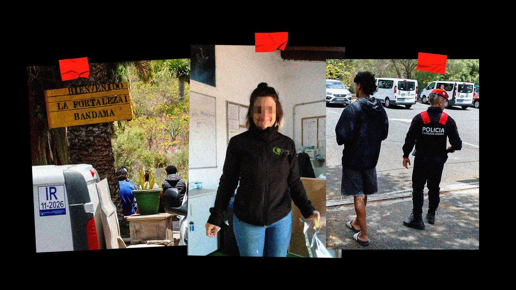 Imágenes tomadas durante la intervención policial que se saldó con la clausura del centro por orden judicial.