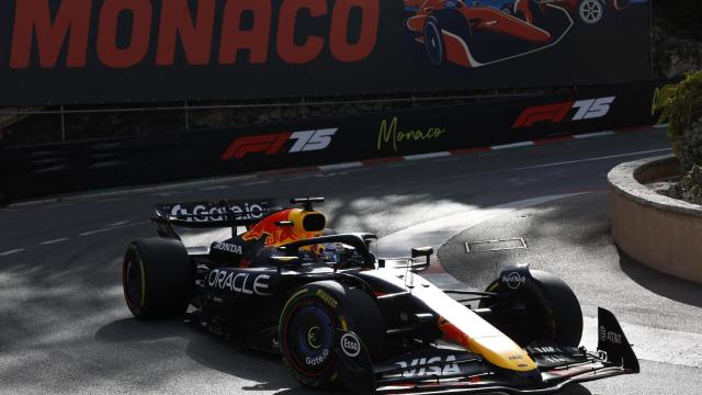 Max Verstappen durante los entrenamientos libres en el GP de Mónaco.