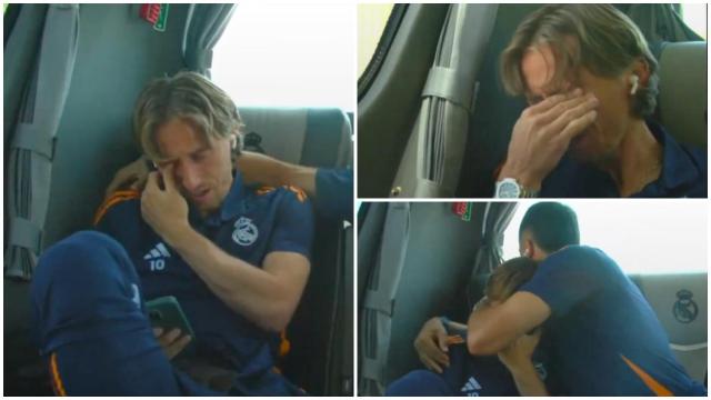 Modric rompió a llorar en el bus hacia el Bernabéu y le consoló Lucas Vázquez