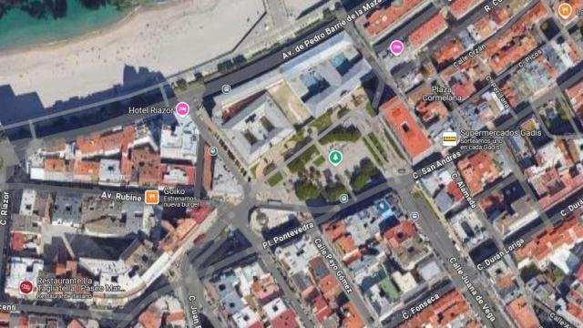 Entorno de la plaza de Pontevedra.