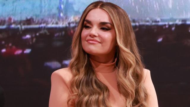 Melody, en una rueda de prensa par RTVE este 2025.