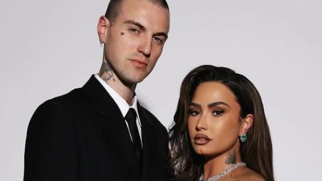 La cantante Demi Lovato junto a su pareja, Jordan Jutes Lutes, en una imagen de sus redes sociales.