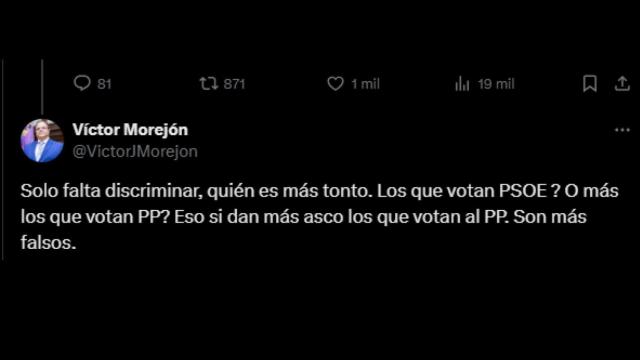 Captura de las declaraciones del concejal de VOX en el Ayuntamiento de Guadalajara, Víctor Morejón.