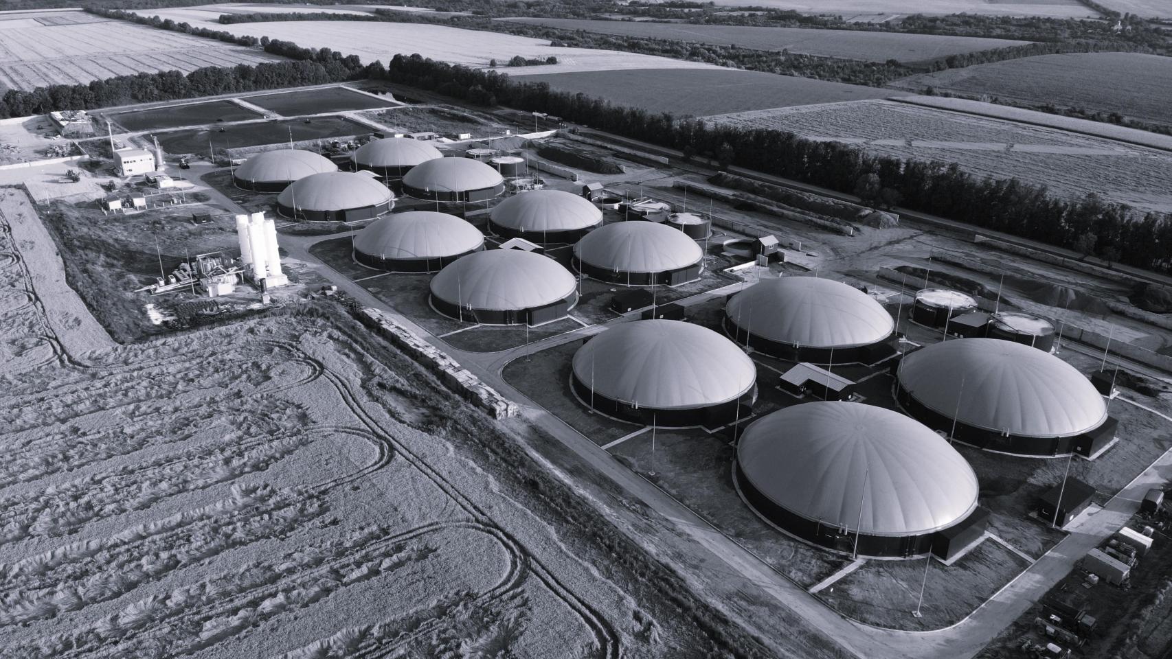 Una instalación de biometano.