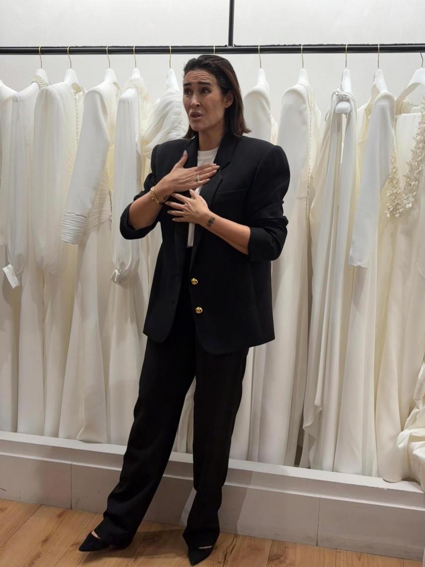 Vicky Martín Berrocal, en un íntimo encuentro en su tienda de Madrid.