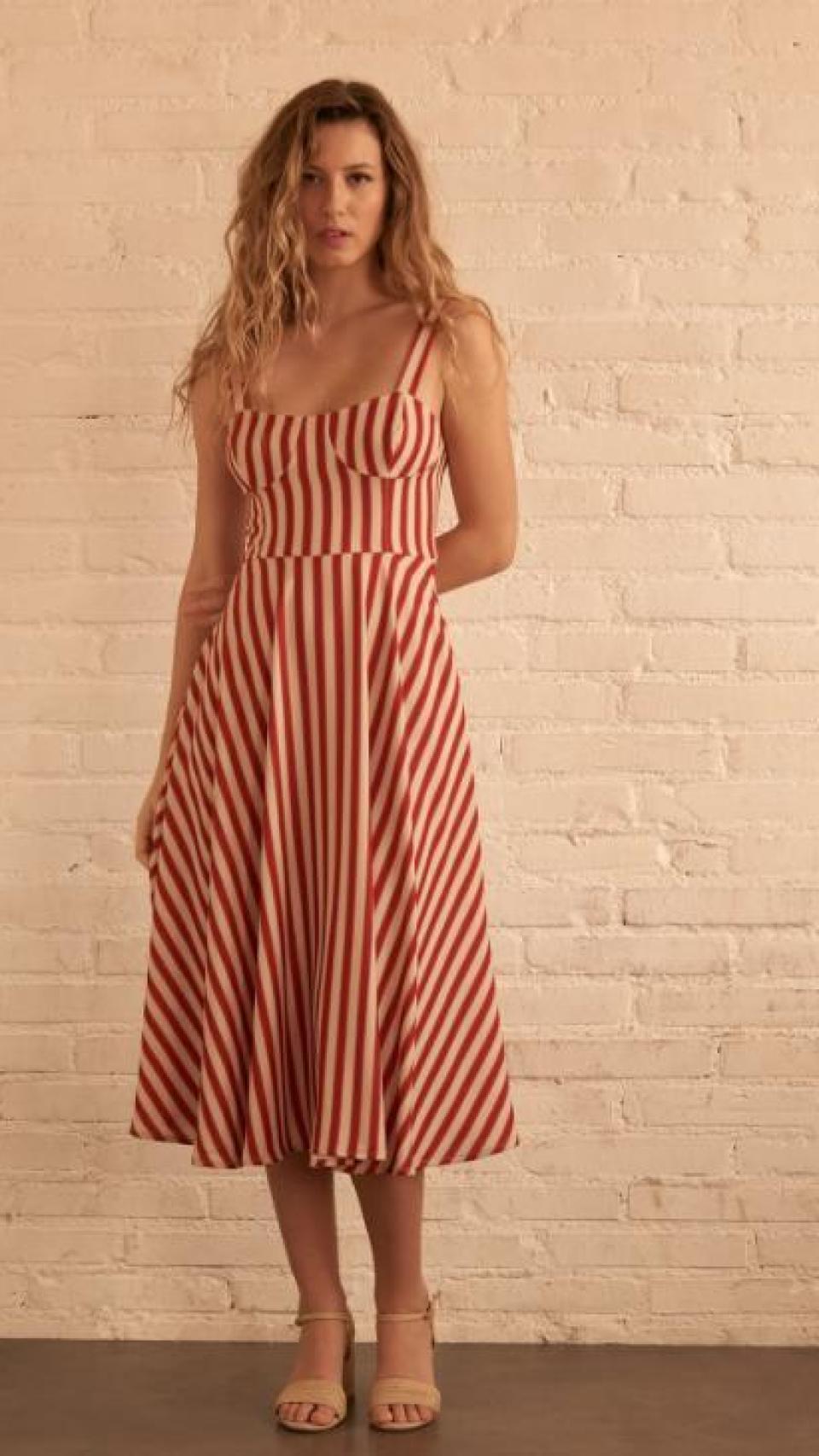 Vestido de rayas 'Nelly', de la firma Maggie Sweet.