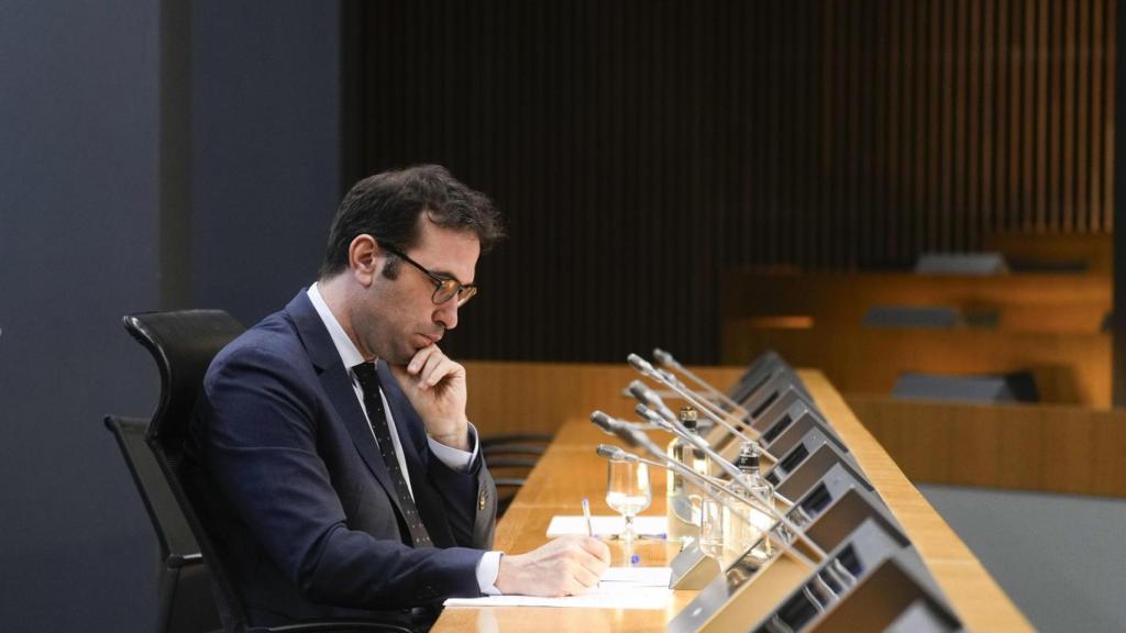 Carlos Cuerpo, ministro de Economía, Comercio y Empresa, participa en la clausura de la asamblea general de UNO.