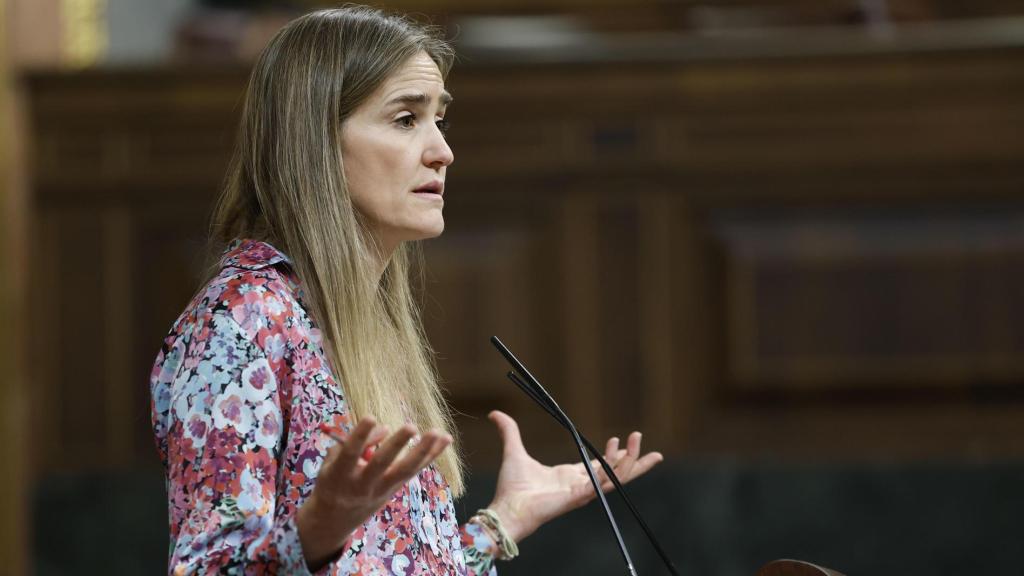 La ministra de Transición Ecológica, Sara Aagesen, este miércoles en la sesión del control al Gobierno en el Congreso de los Diputados.