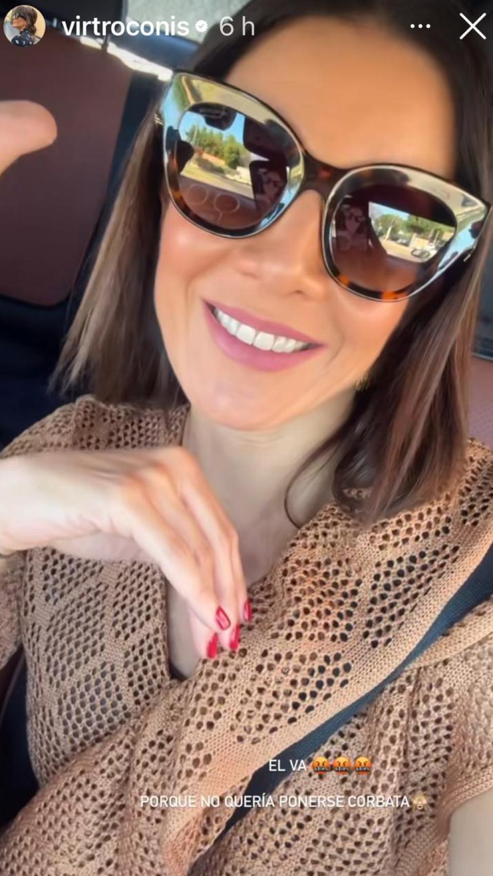 Virgina Troconis, en una imagen de las redes sociales.