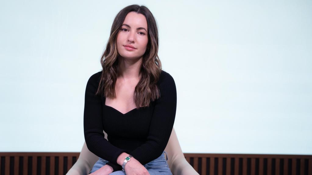 La actriz barcelonesa, retratada en el programa.