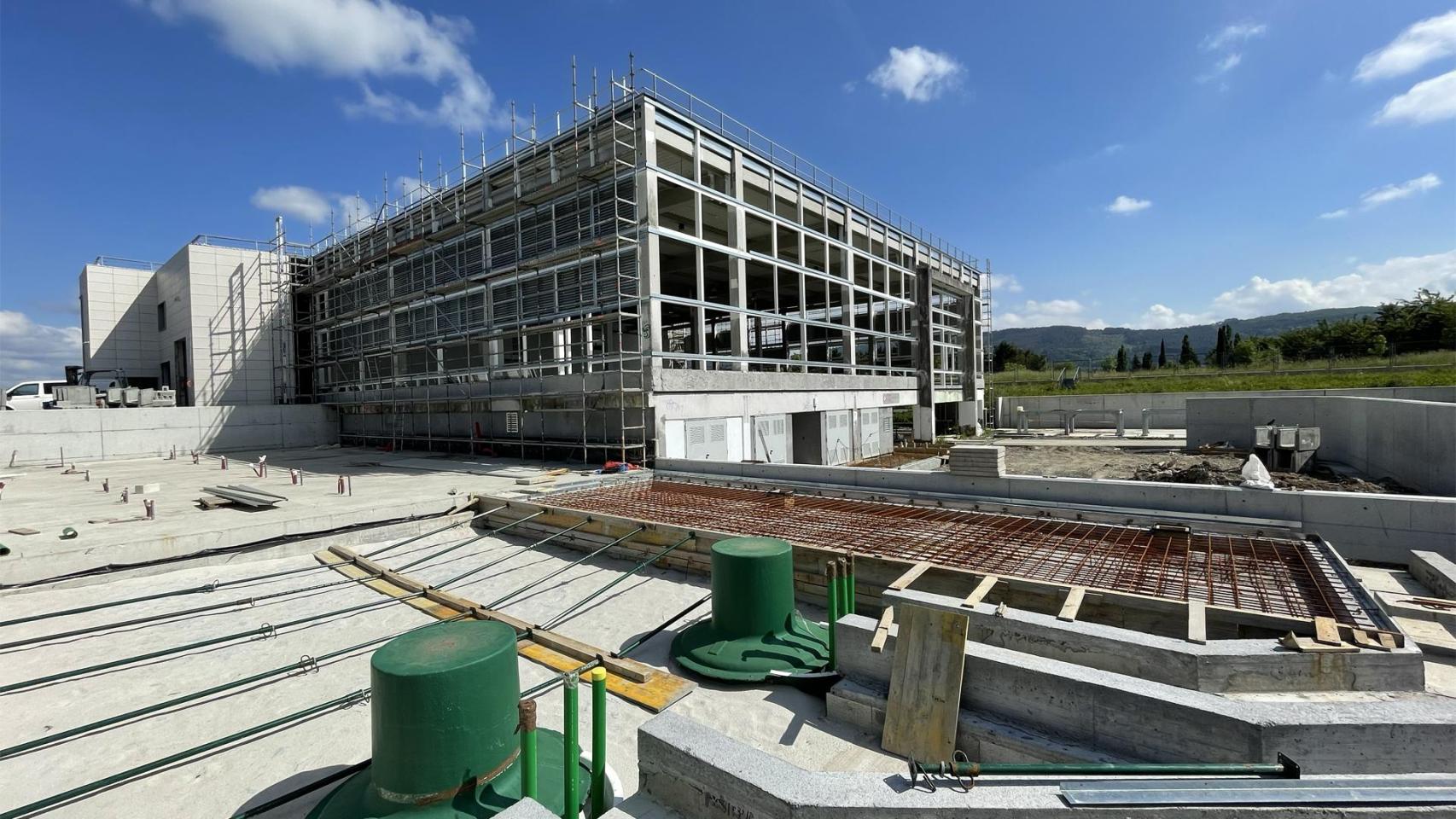 Imagen del futuro centro de datos de Sarenet en Derio (País Vasco).