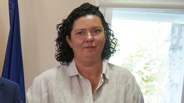 La alcaldesa de Cacabelos, Irene González, en una imagen de archivo