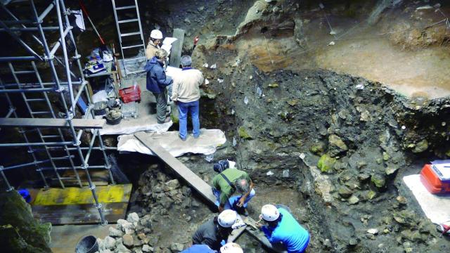 El Portalón de Cueva Mayor, en el yacimiento de Atapuerca. Foto: Fundación Atapuerca