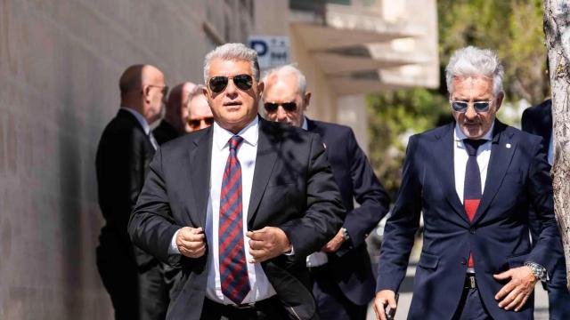 El presidente del FC Barcelona, Joan Laporta