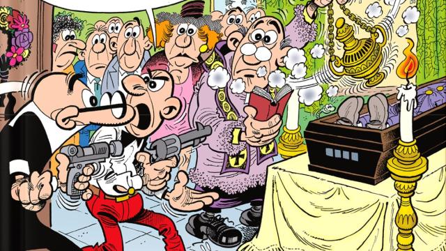 Detalle de la portada de 'Hachís... ¡Salud!', la historieta inédita de Francisco Ibáñez que Bruguera publicará el 16 de octubre.