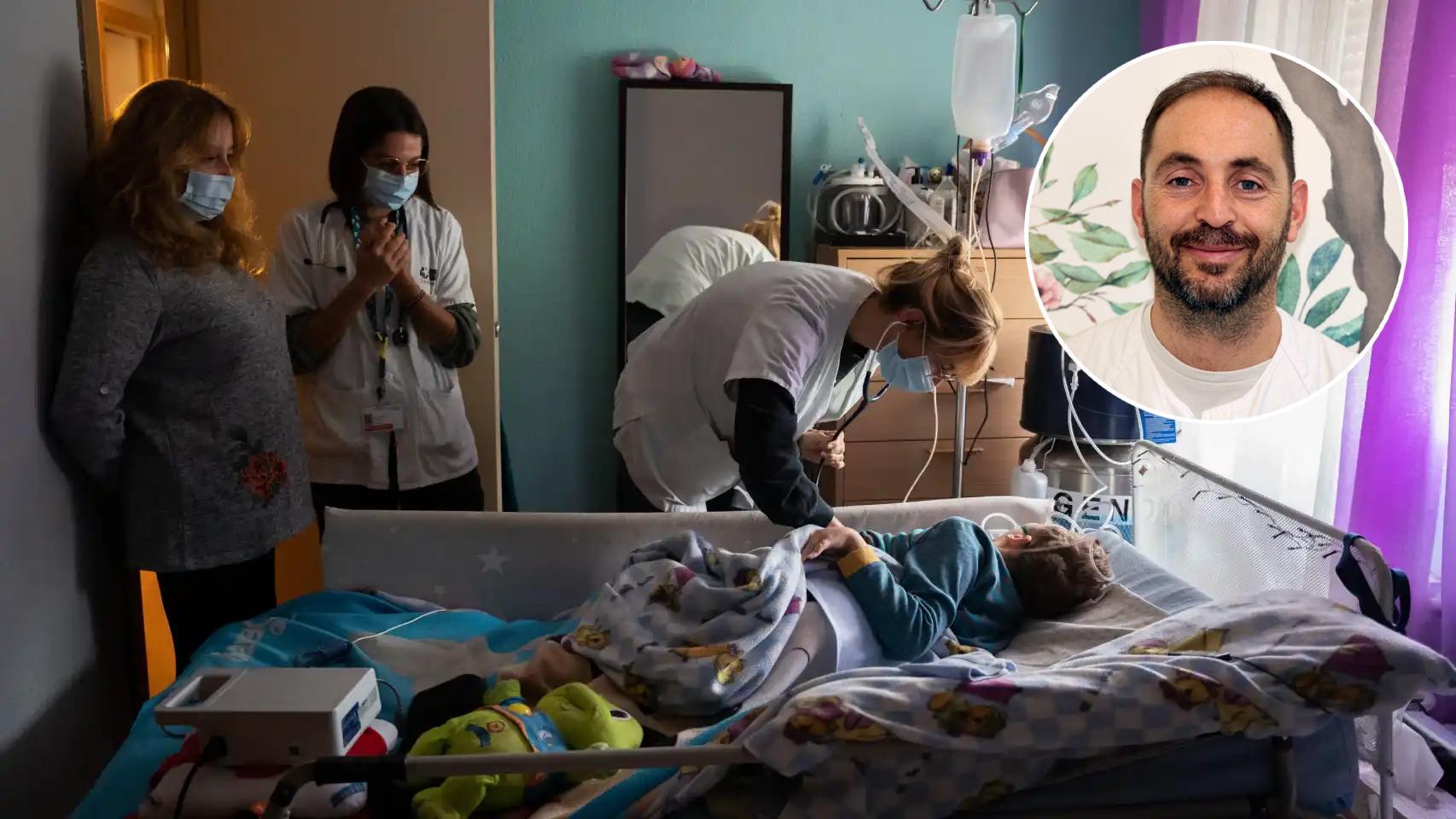 Álvaro Navarro trabaja en la Unidad de Cuidados Paliativos Pediátricos del Hospital Infantil Niño Jesús.