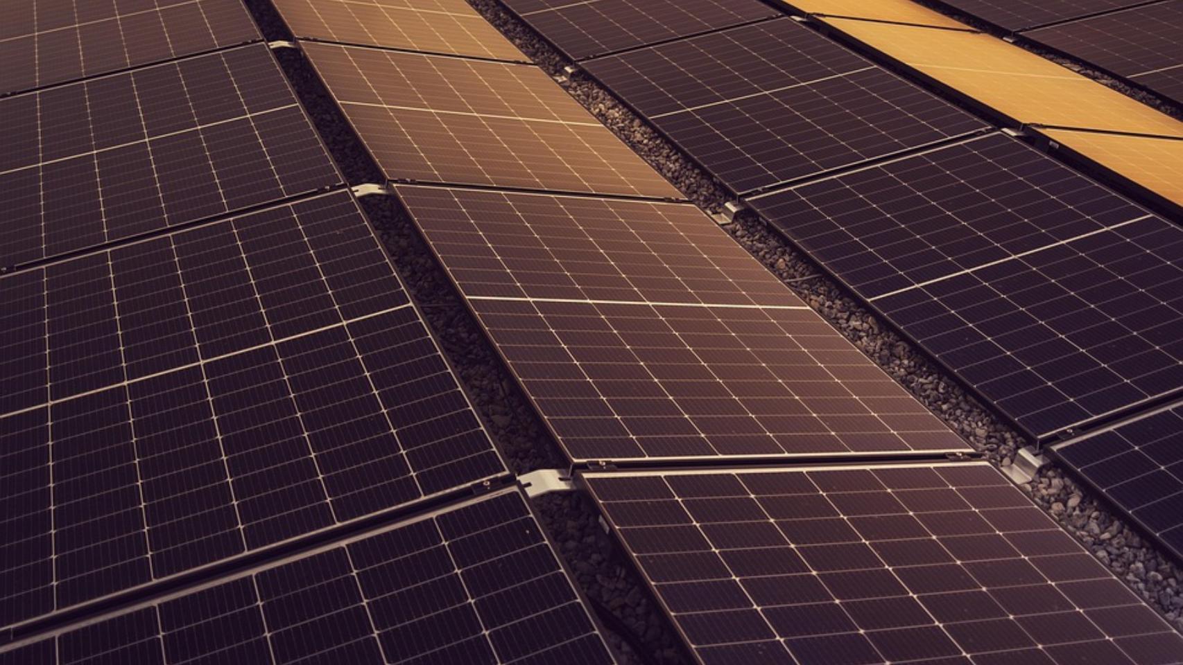 Unas placas solares.