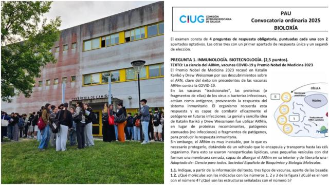 Quejas en Galicia por la dificultad del examen de Biología en la PAU 2025
