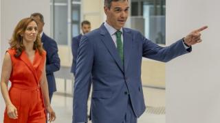 Pedro Sánchez, presidente del Gobierno, durante la inauguración del Hospital Universitario de Melilla.