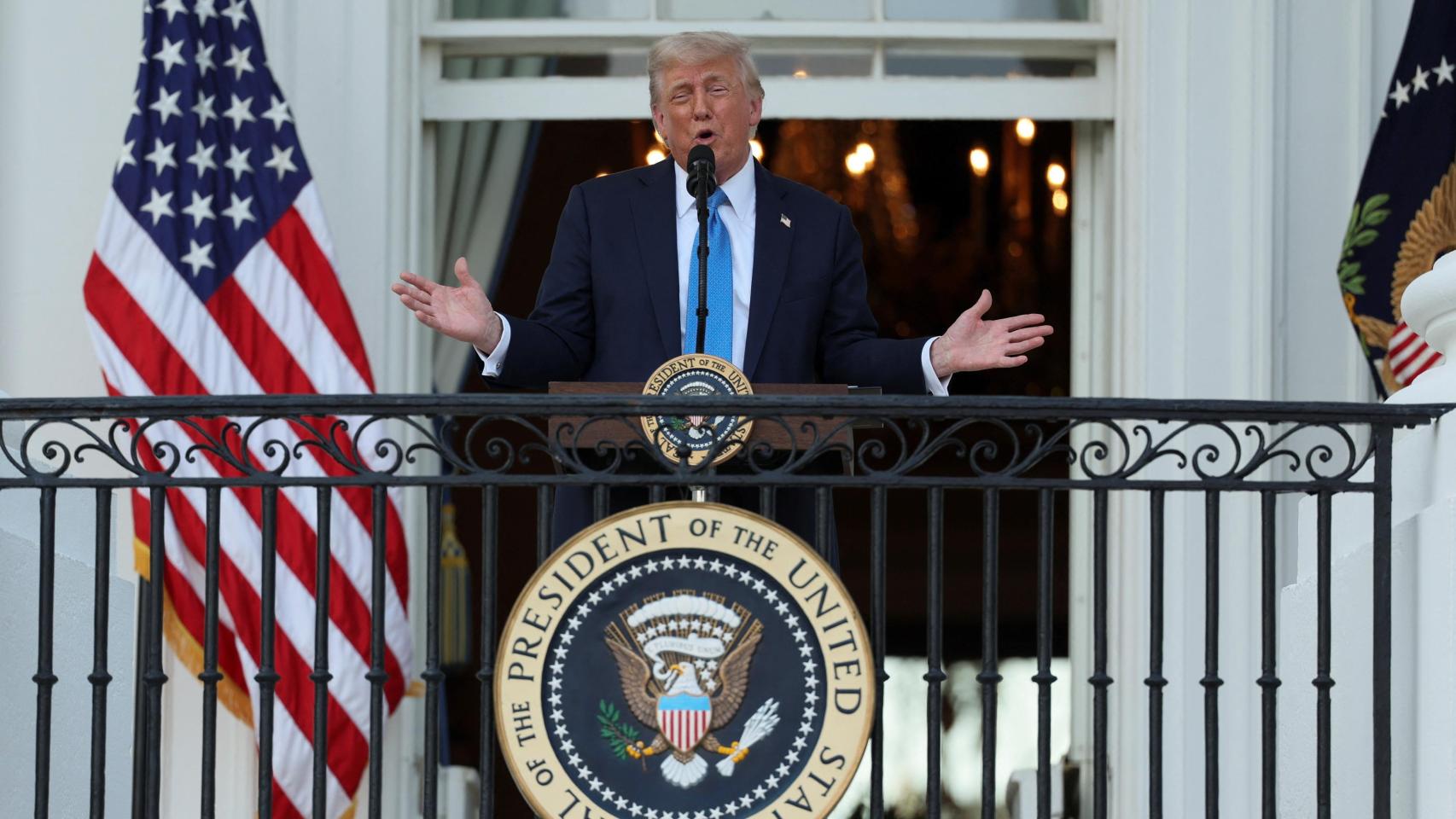 Donald Trump en la Casa Blanca.