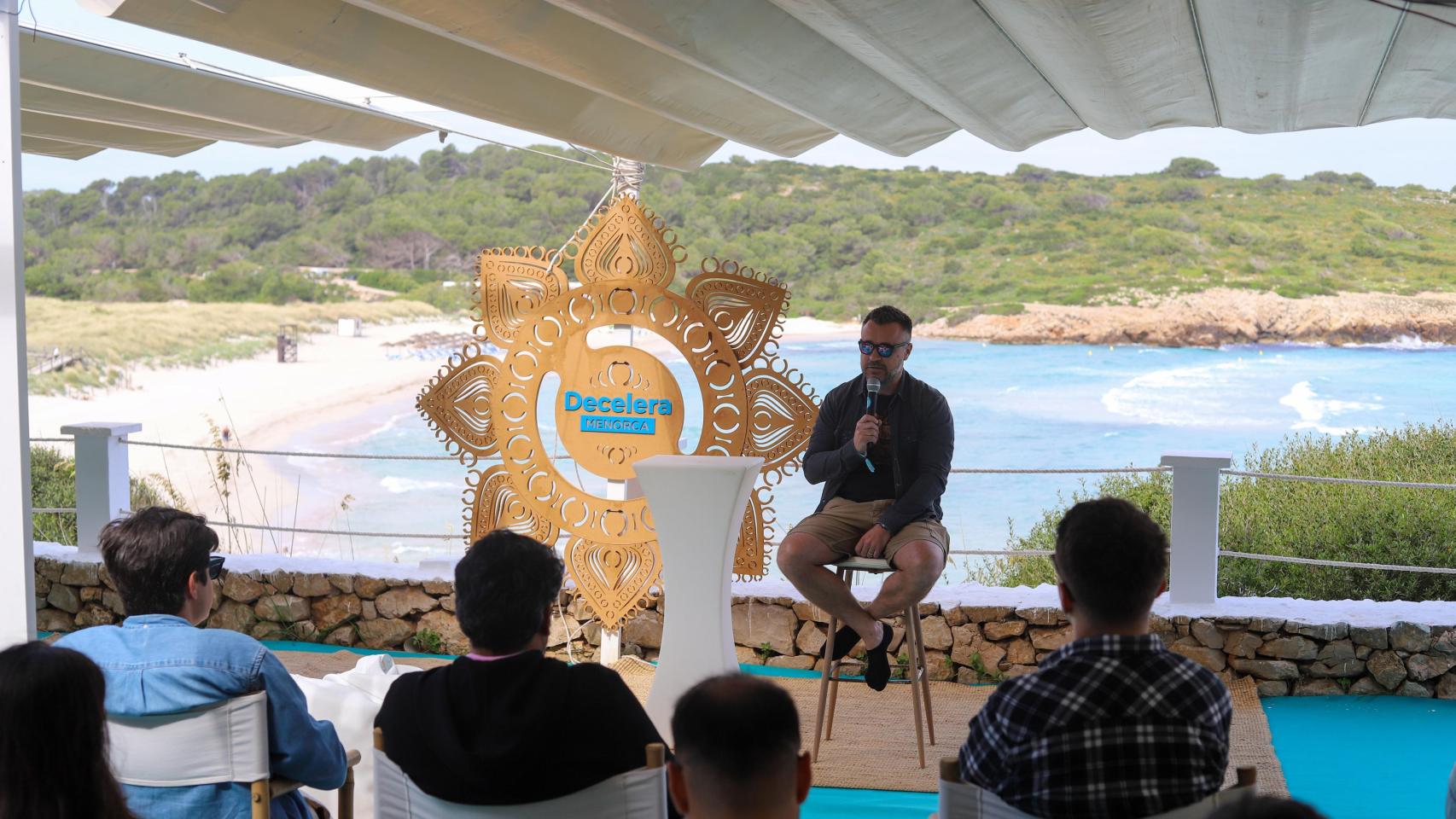 Philippe Gelis, cofundador y CEO de Kantox, durante su conferencia dentro del décimo programa de Decelera Menorca.