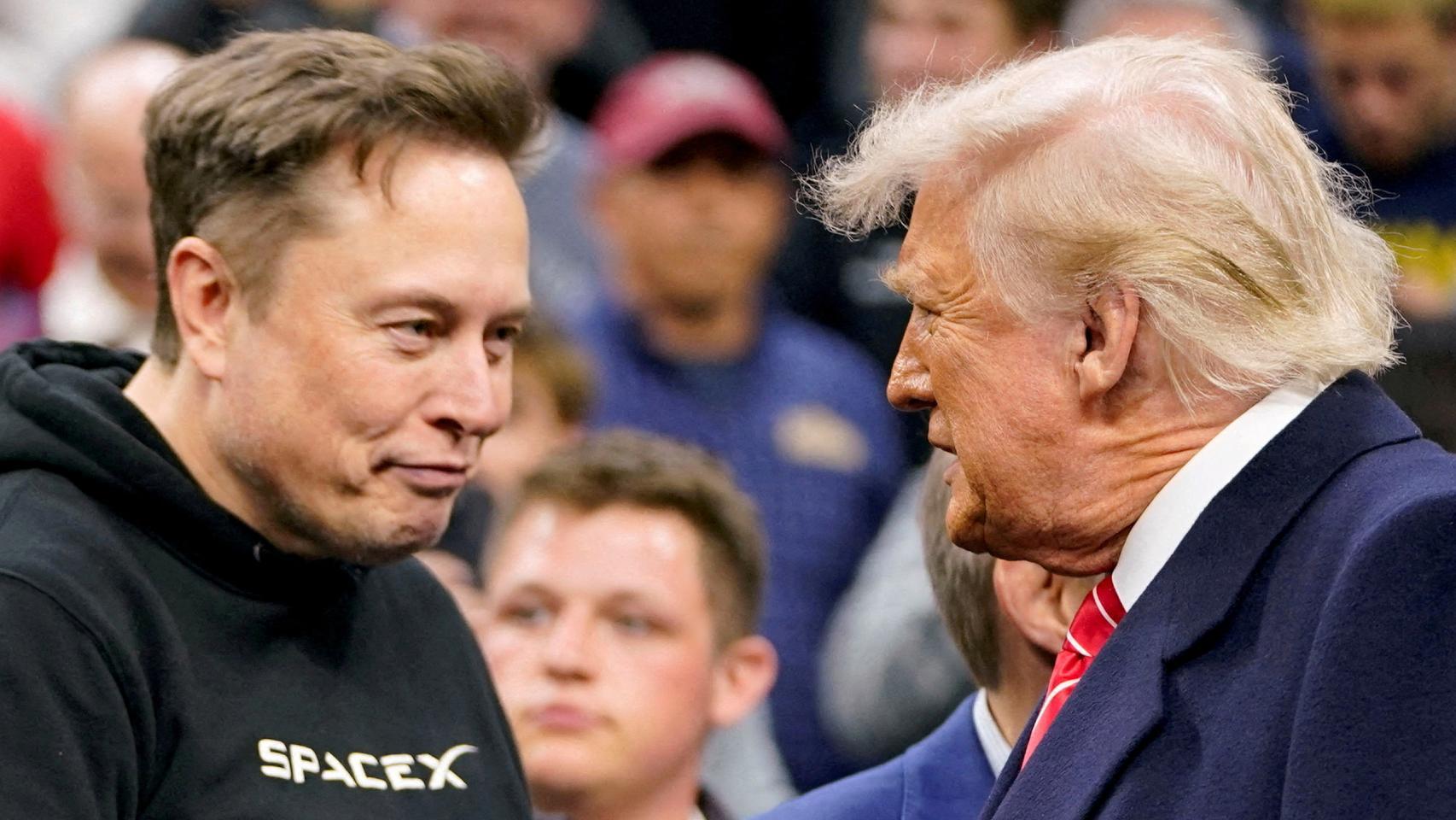 Elon Musk y Donald Trump, frente a frente