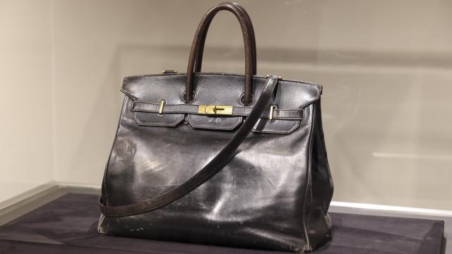 El bolso Birkin de Hermès en Sotheby's en Nueva York.