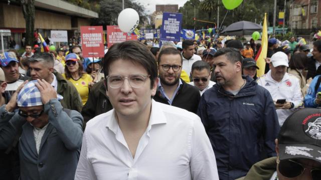 El senador de la oposición Miguel Uribe en Bogotá (Colombia) en una imagen de archivo.