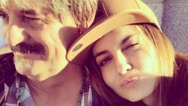 Ariadne Artiles, con su padre, en una imagen de sus redes sociales.