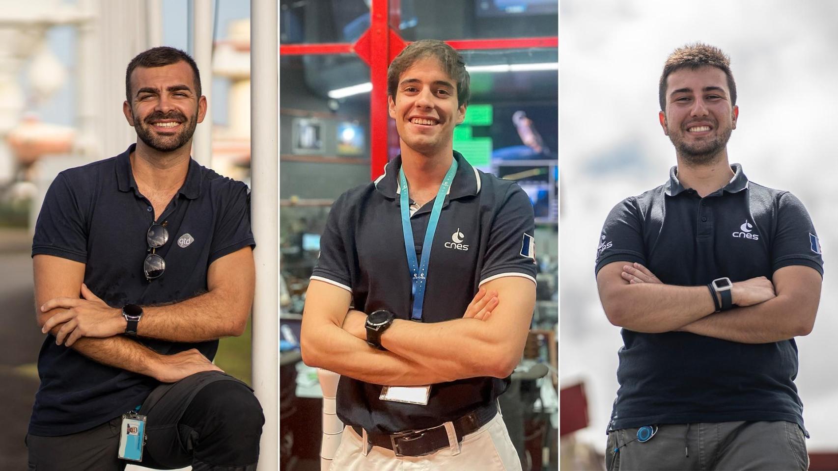 De izquierda a derecha: Adrián Vieco, Alejandro Herrero y Daniel Rodríguez