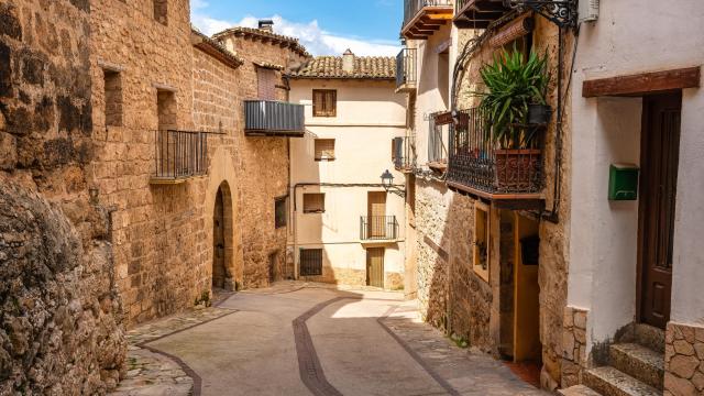 Una de las calles del pueblo.