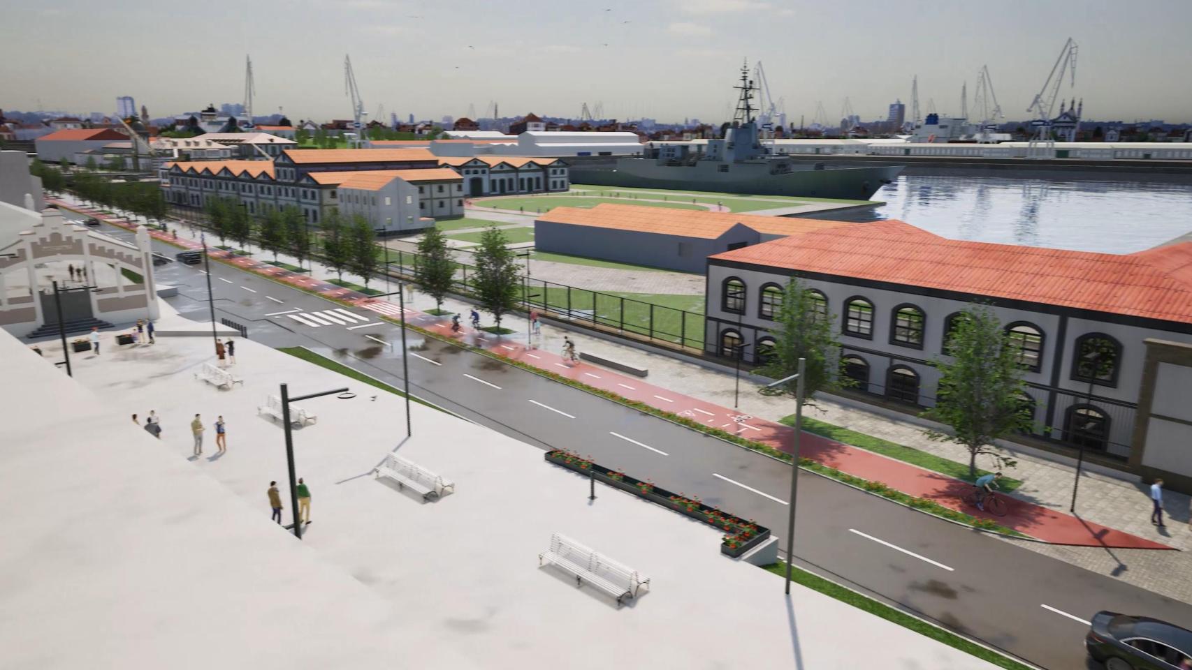 Recreación Abrir Ferrol ao mar.