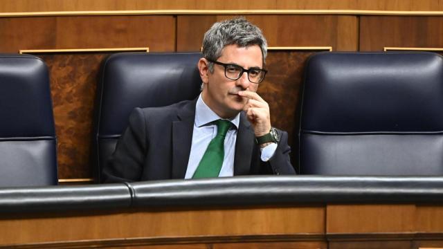 El ministro de la Presidencia, Félix Bolaños, durante el pleno del Congreso celebrado este martes en Madrid.