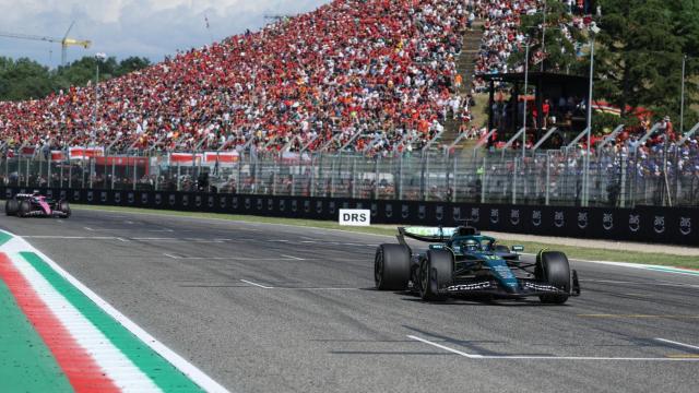 Lance Stroll, durante el GP de la Emilia-Romaña en Imola