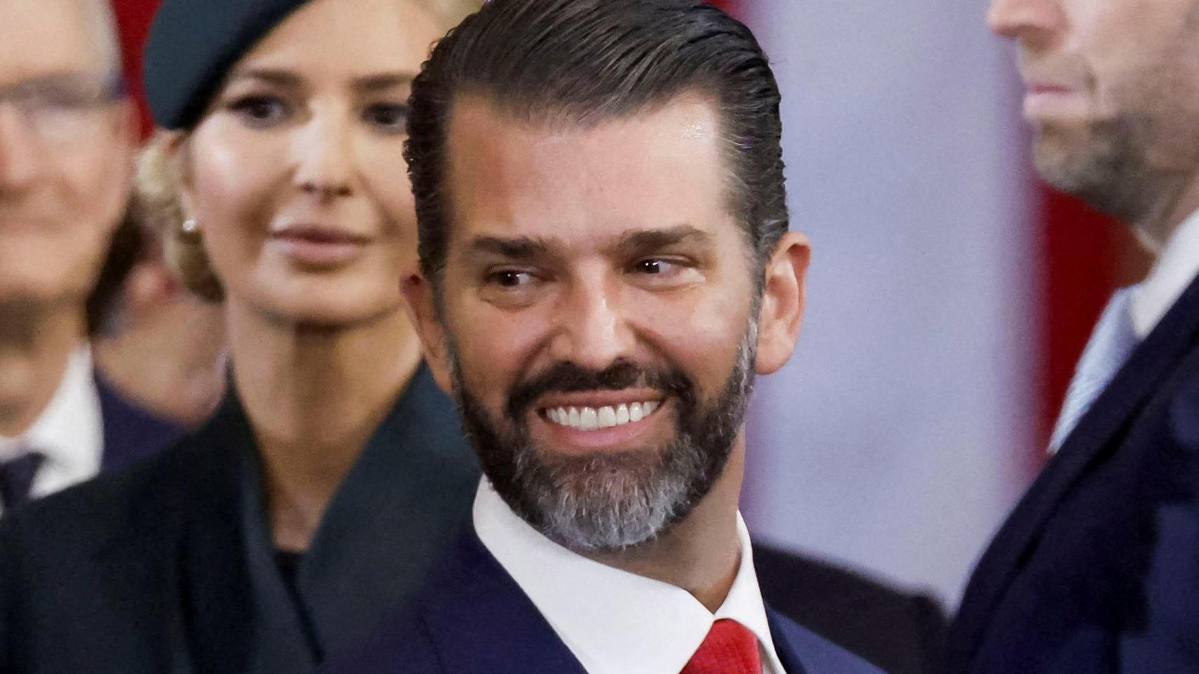 Donald Trump Jr, en la ceremonia inaugural de su padre.