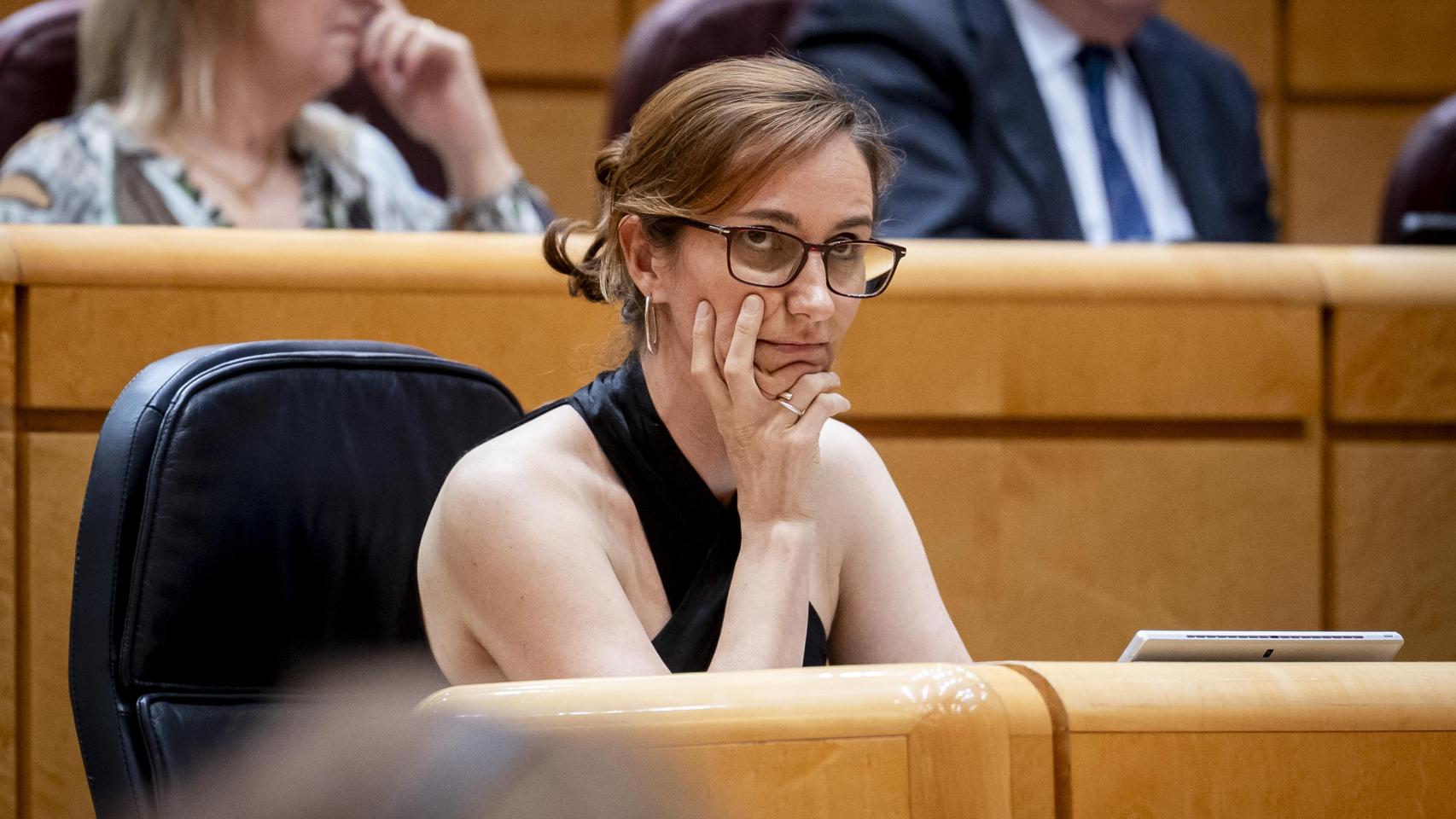 Mónica García, ministra de Sanidad, en el Senado.