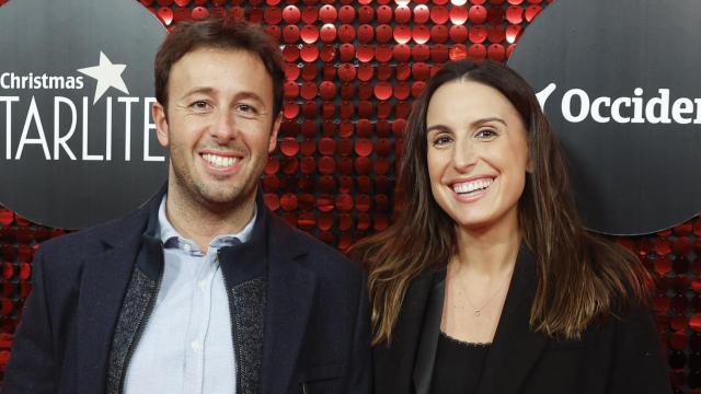 Matías Prats Jr. y Claudia Collado en un acto público.