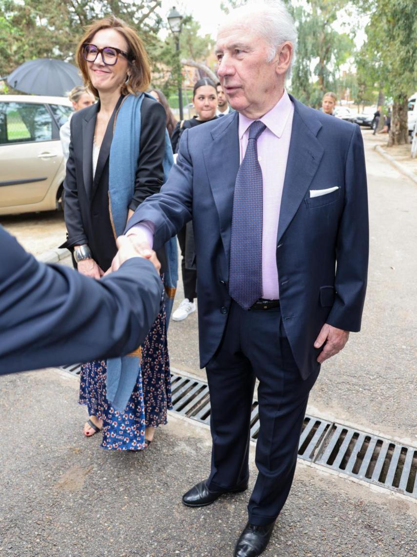 Rodrigo Rato y su mujer en la boda de Willy Bárcenas.