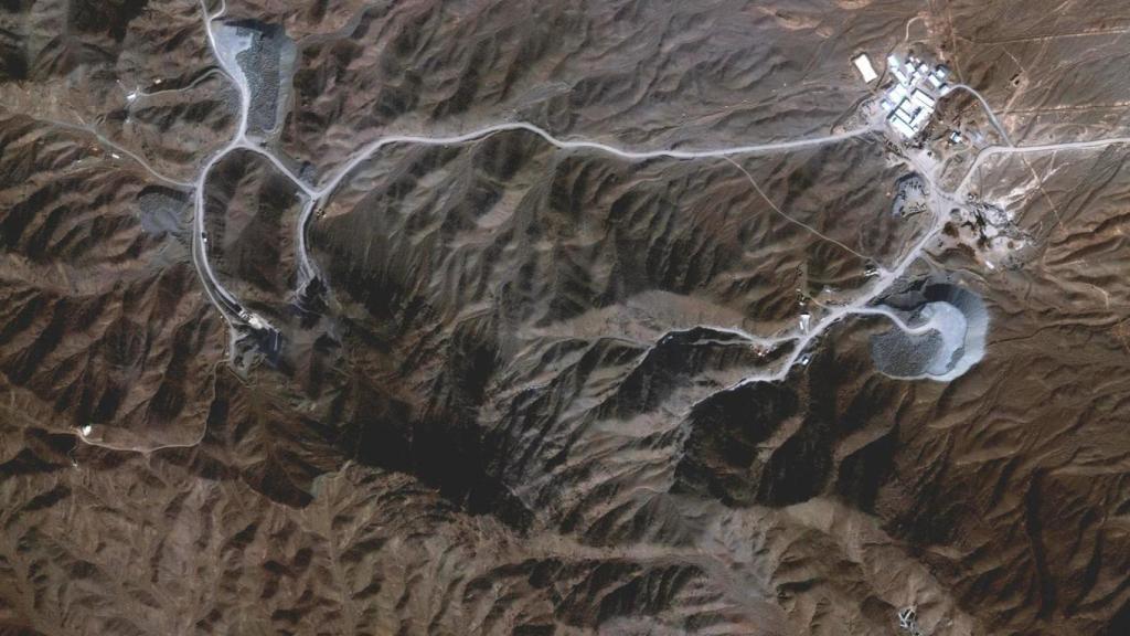 Imagen de satélite del complejo nuclear de Natanz antes de ser atacado.