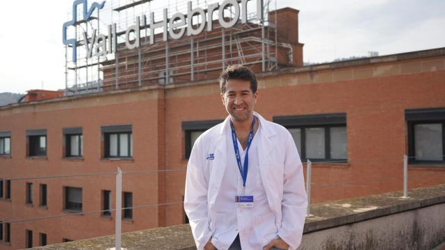 Jordi Riera, en el Hospital Universitario Vall d'Hebron. Imagen cedida.
