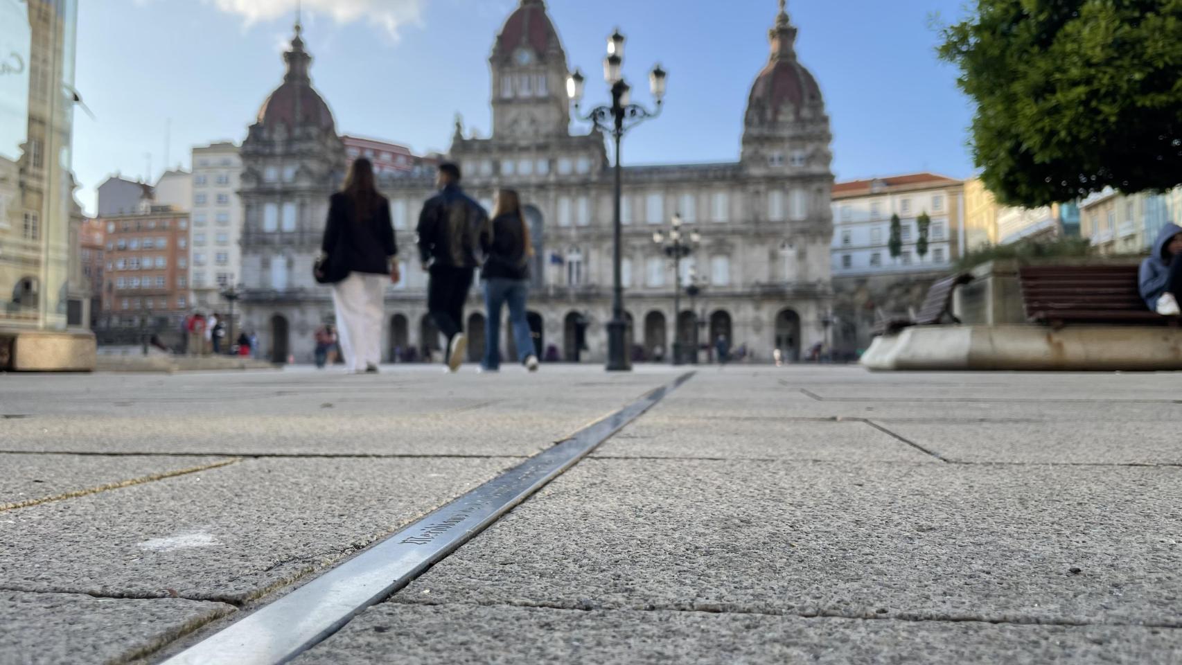 Plaza de María Pita, donde está situado el ayuntamiento de A Coruña.
