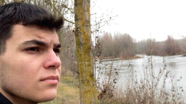 El estudiante leonés Diego Contreras