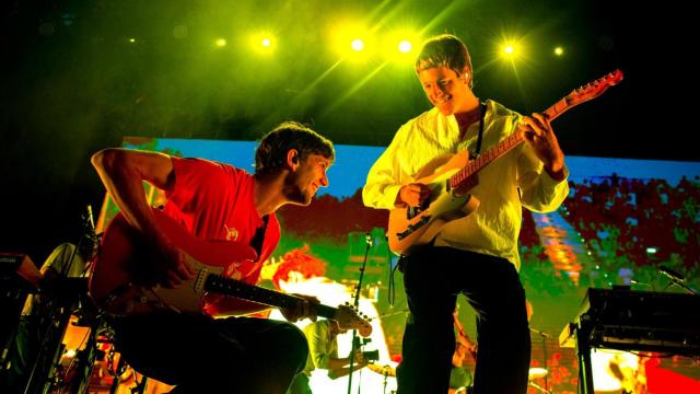 Patrick Hetherington y Jules Crommelin durante el concierto. Foto: Martin Page