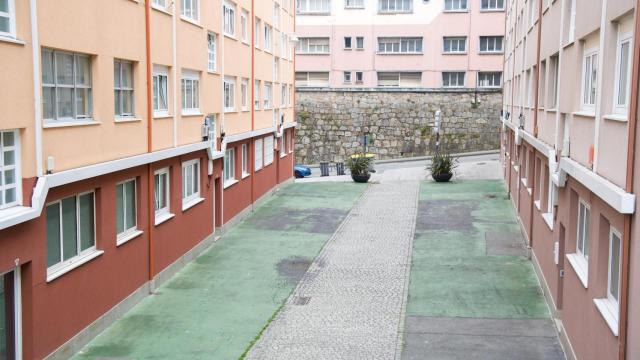 Callejón peatonal de la calle Veramar, en A Coruña